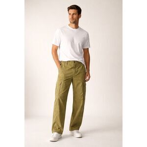 ara Olive Cargo Pants Mens Large Cotton Utility Hiking Casual
